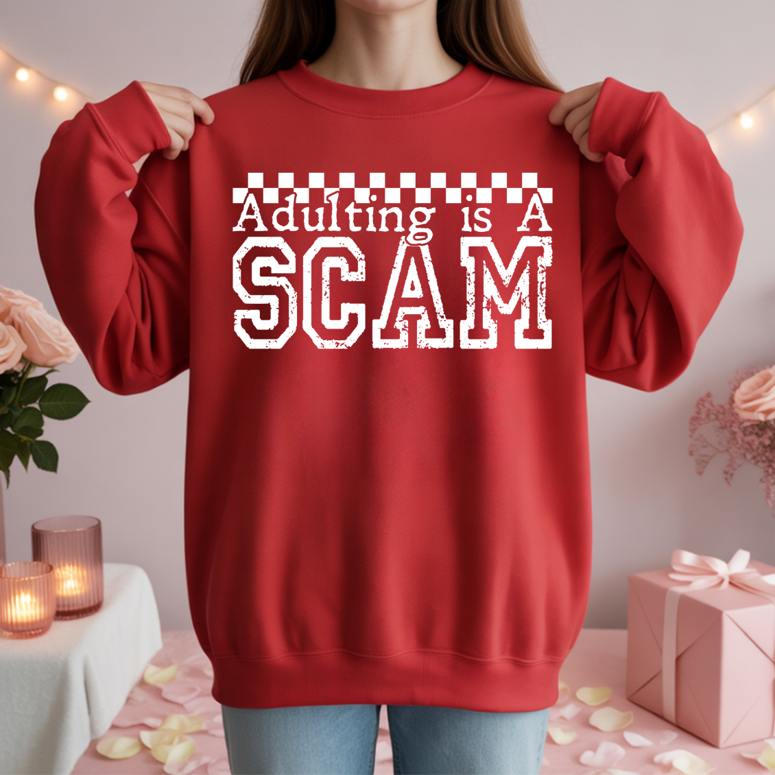 Adulting Is A Scam DTF Transfer