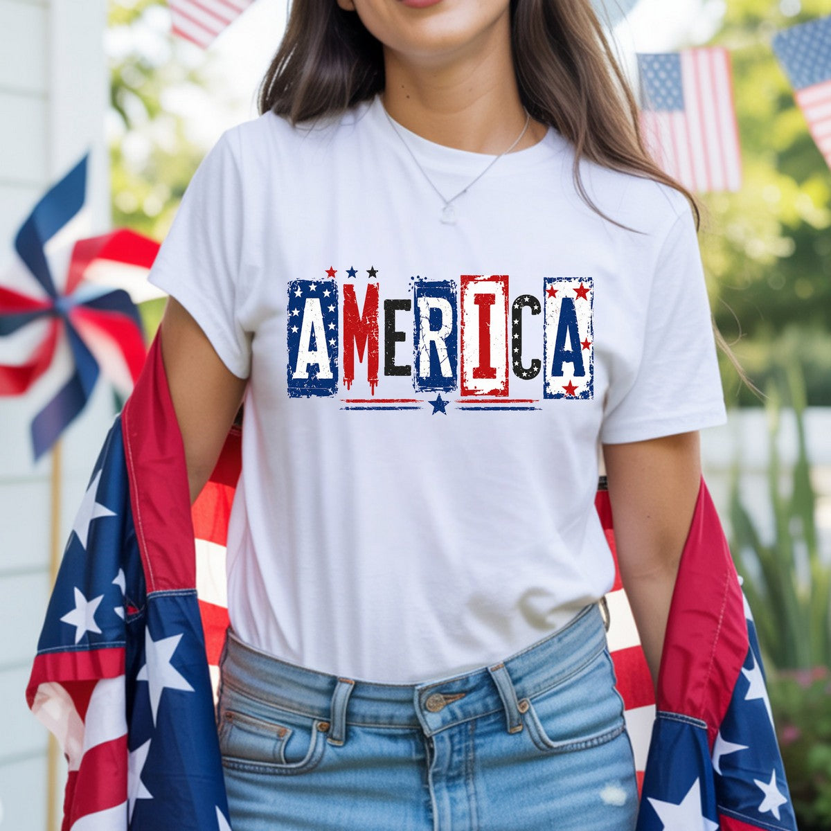 America License DTF Transfer