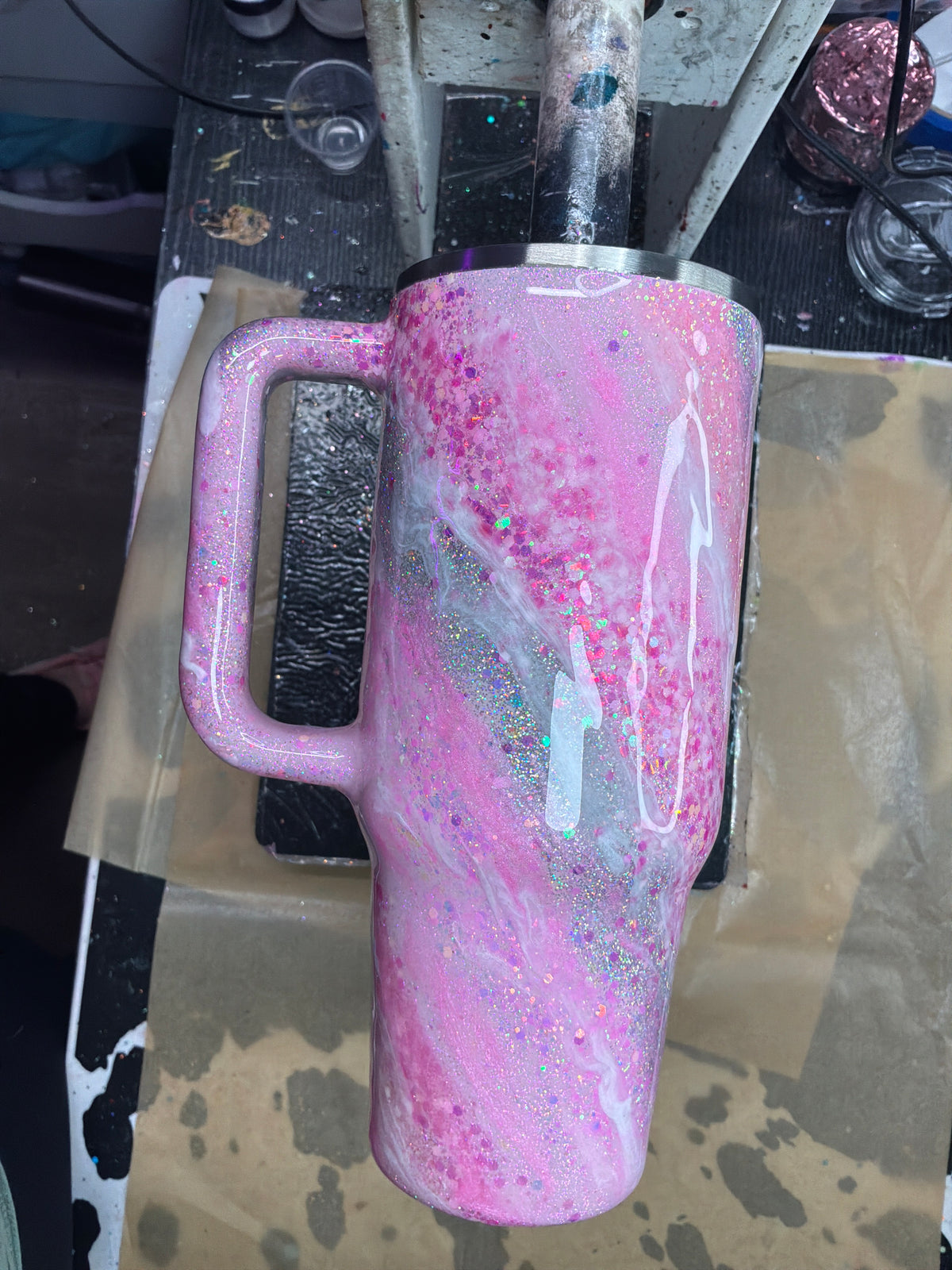 40 Oz Handle Tumbler