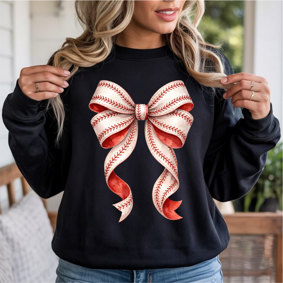 Baseball Bow DTF Transfer