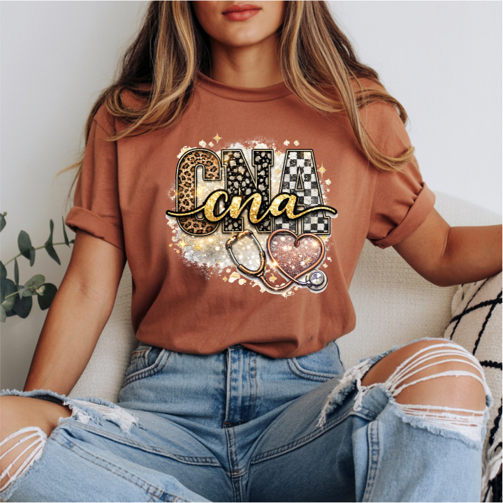 CNA Leopard Glitter DTF Transfer