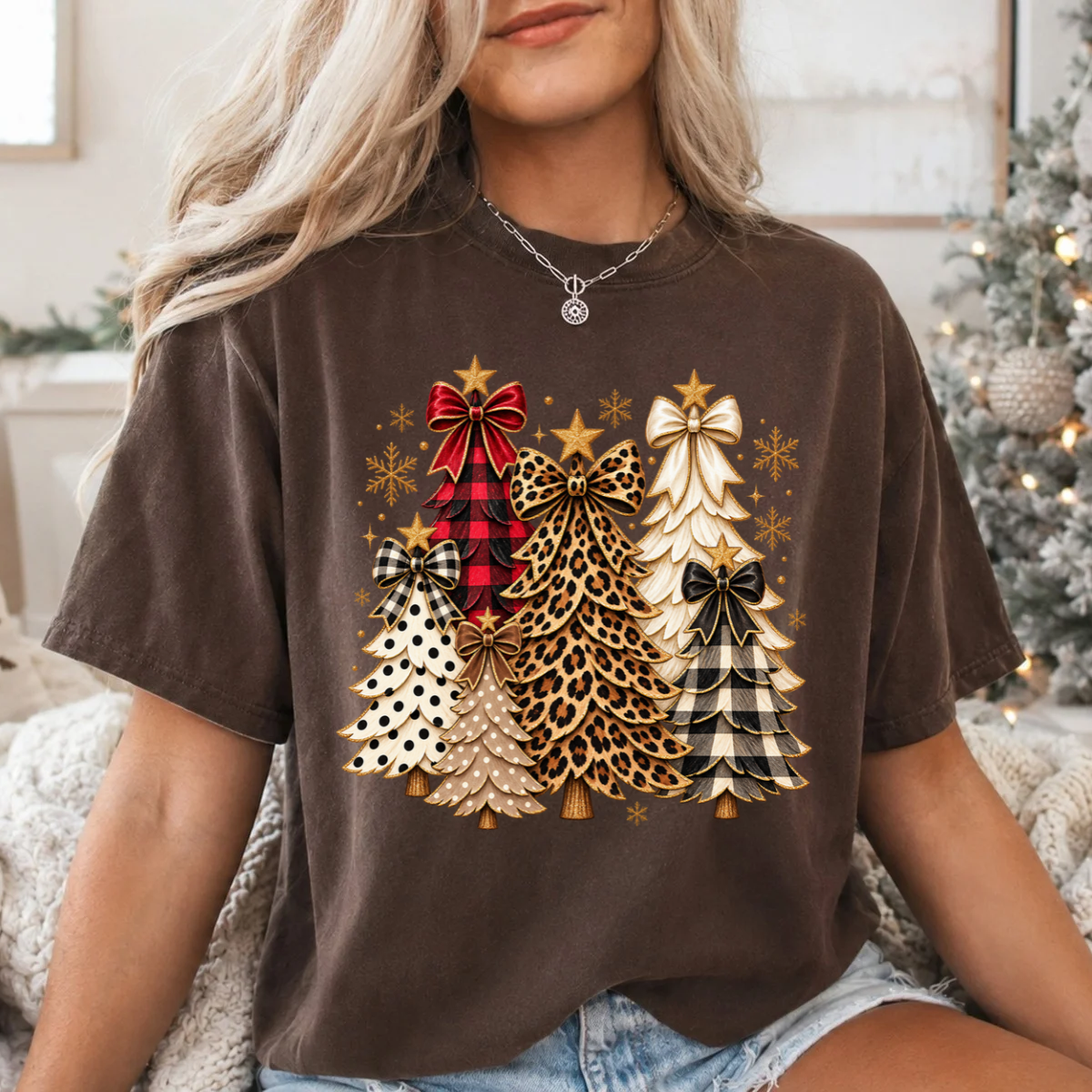 Christmas Tree Assortment DTF Transfer