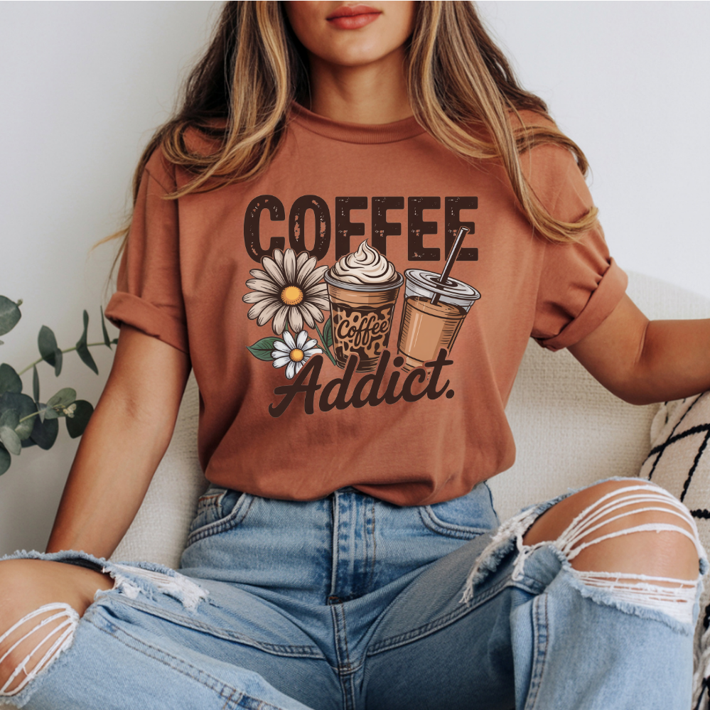 Coffee Addict DTF Transfer