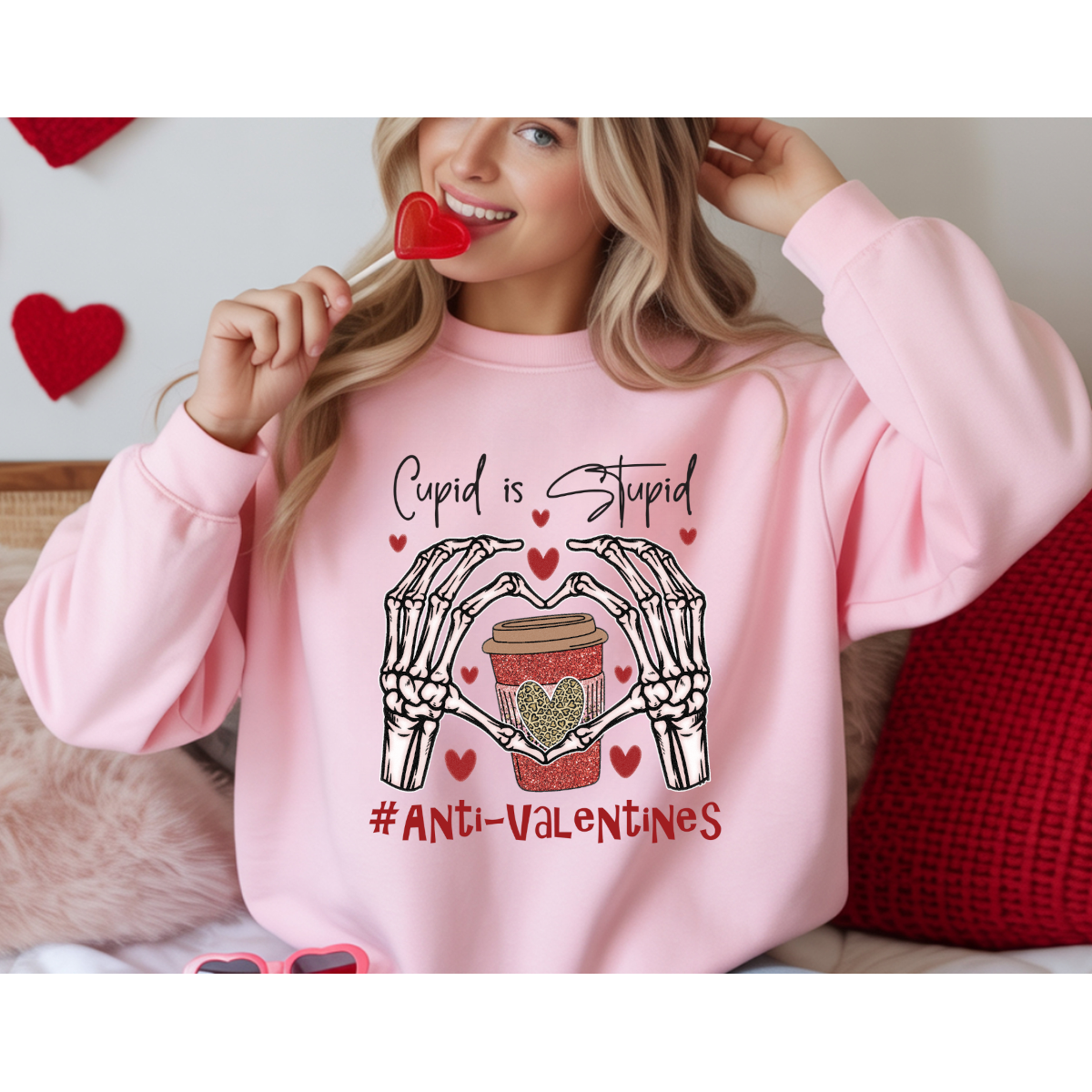 Cupid Is Stupid Anti Valentines DTF Transfer