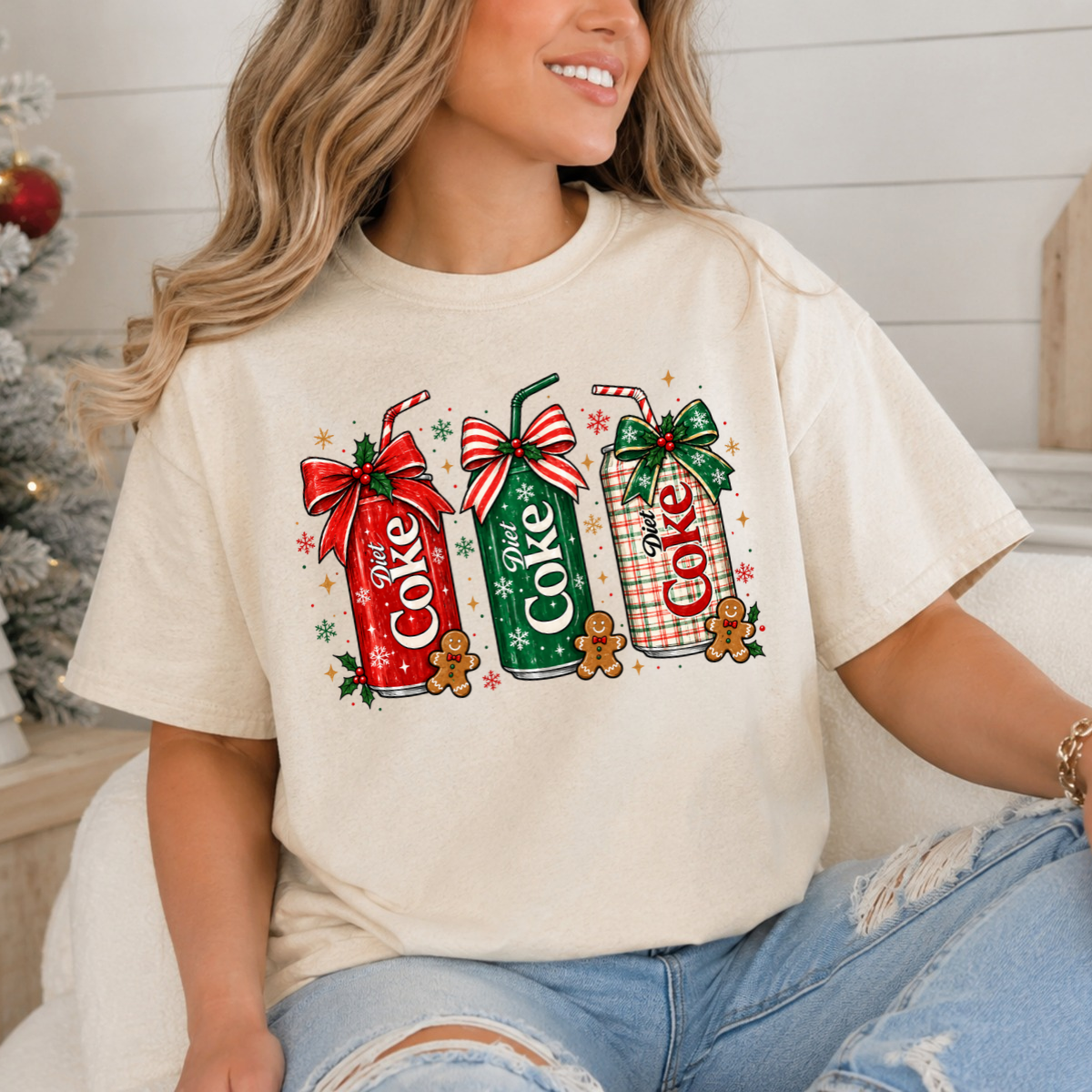 Diet Coke Christmas Soda DTF Transfer