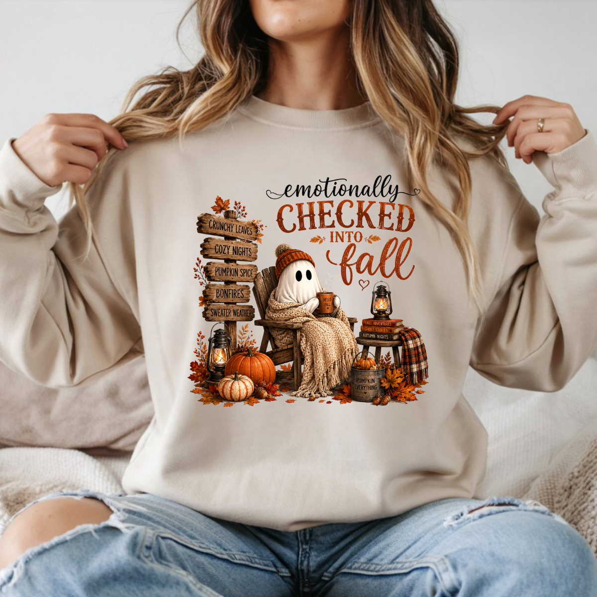 Emotionally Checked Into Fall DTF Transfer