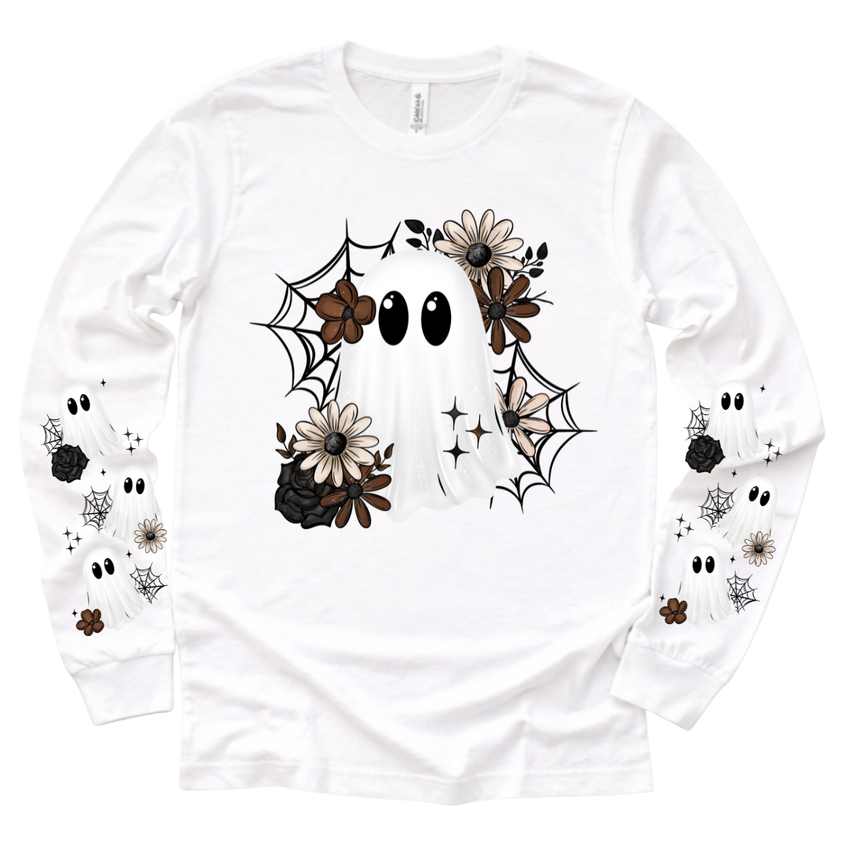 Floral Spiderweb Ghost DTF Transfer