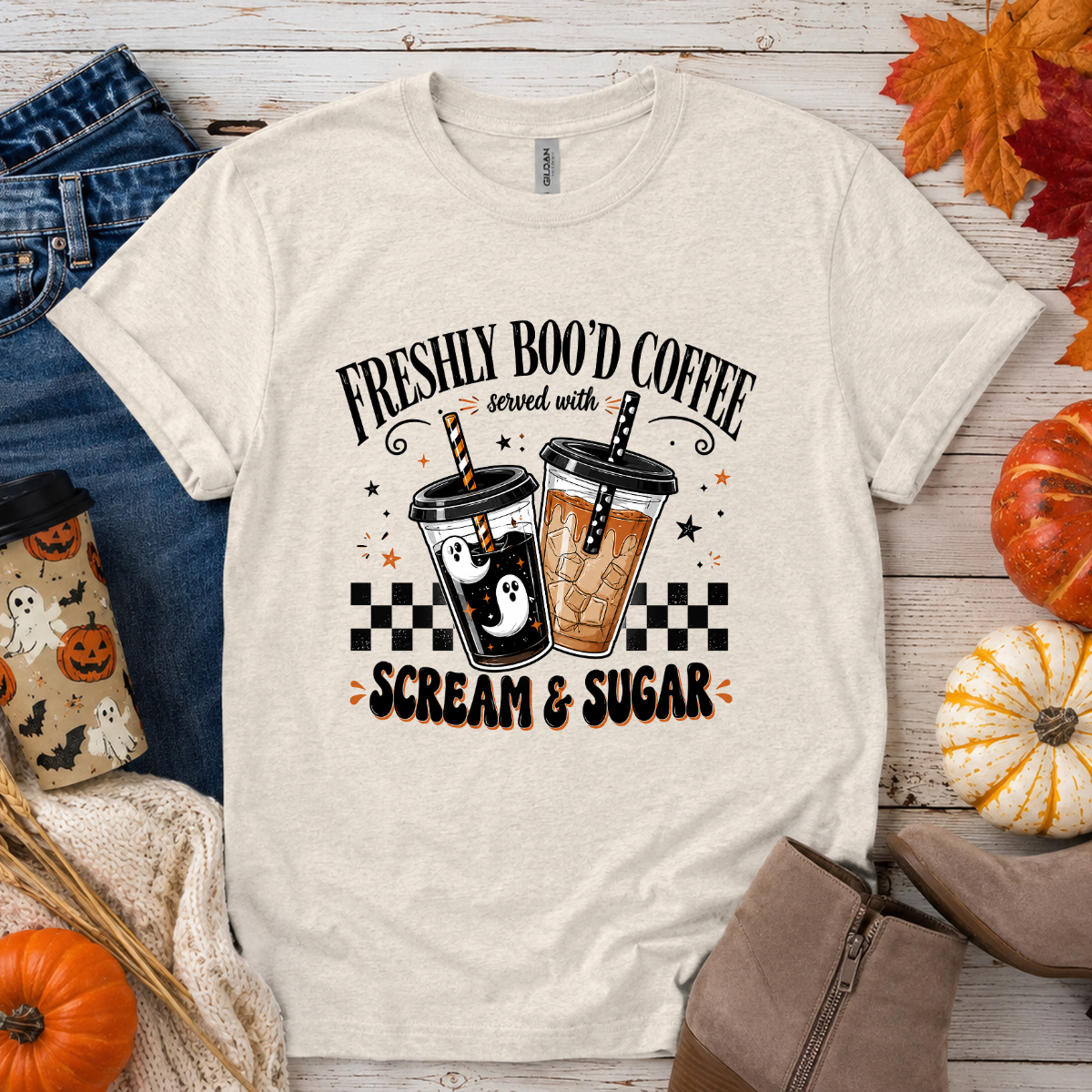 Freshly Boo'd Coffee DTF Transfer