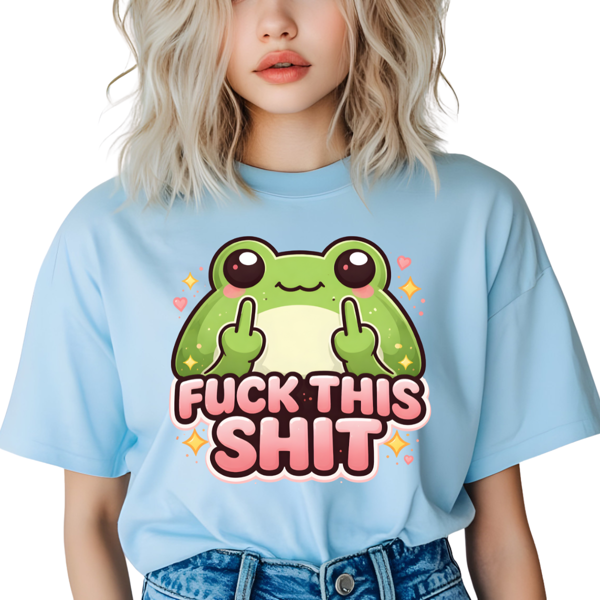 Fuck This Shit Frog DTF Transfer