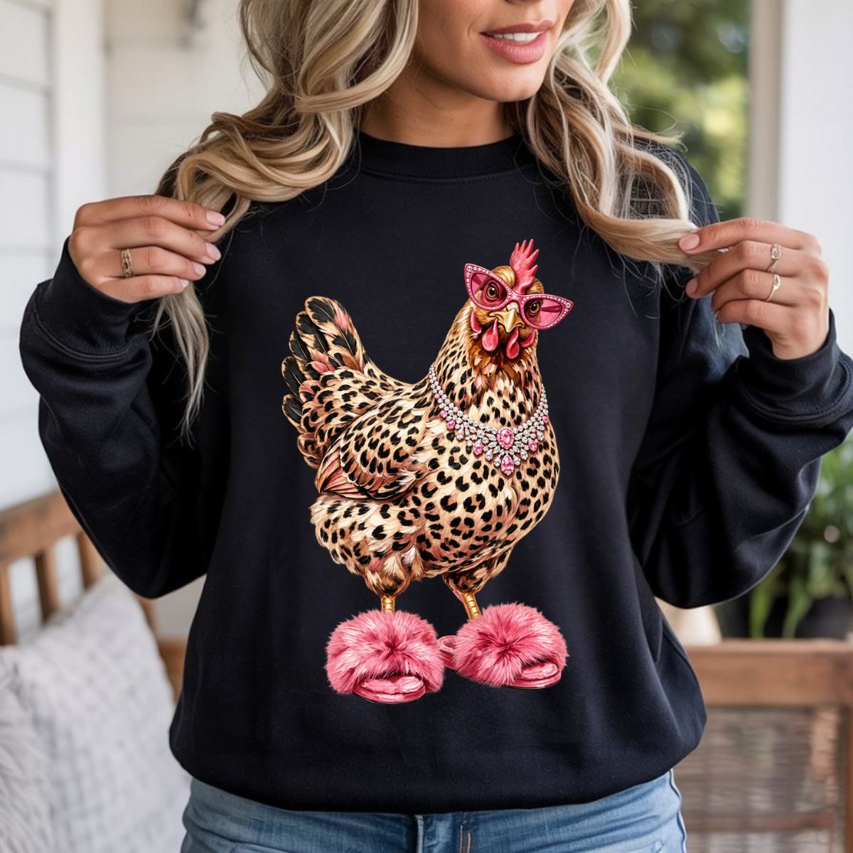 Glam Chicken DTF Transfer
