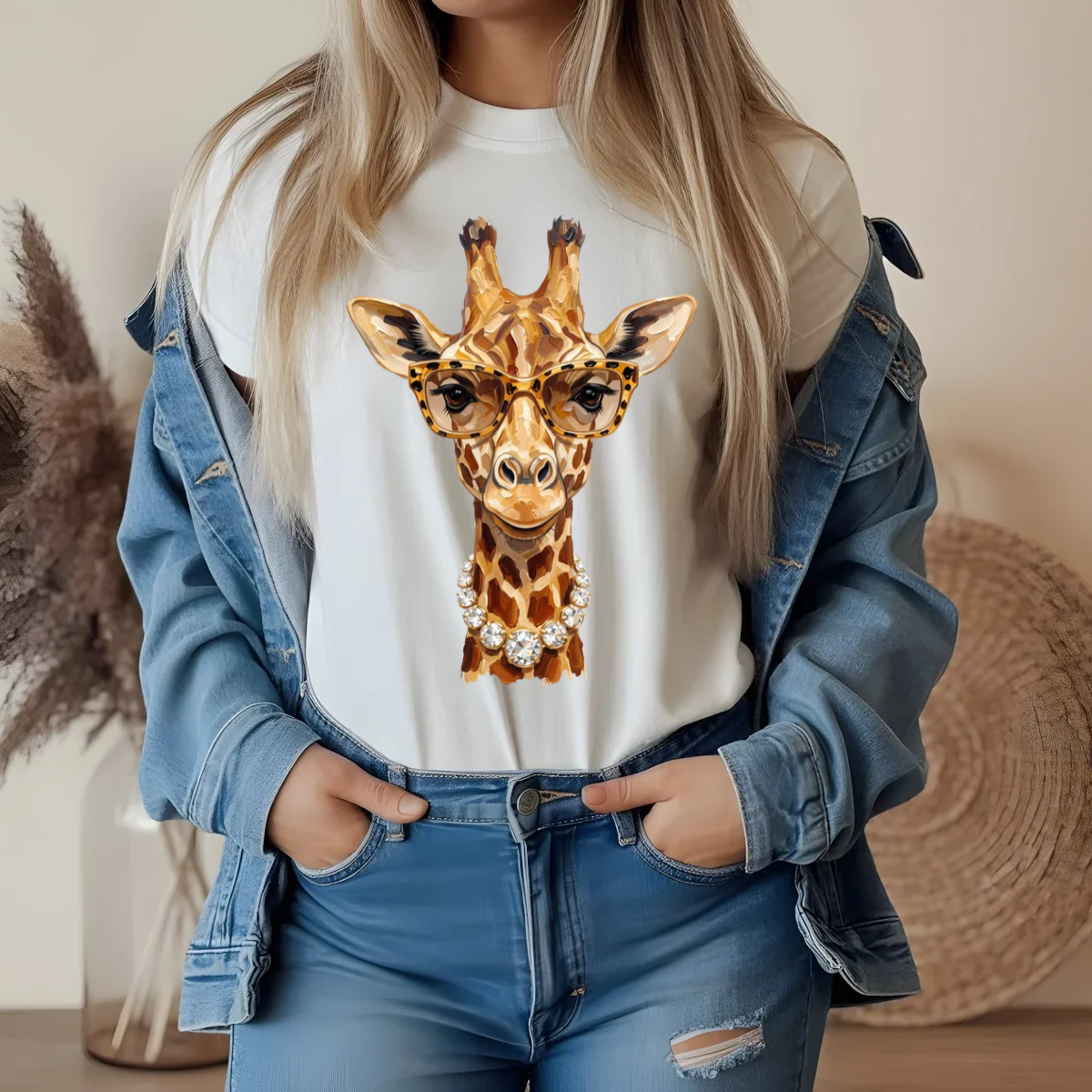 Glam Giraffe DTF Transfer