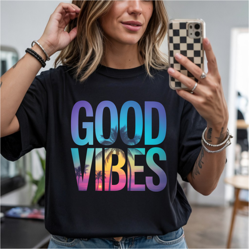 Good Vibes DTF Transfer