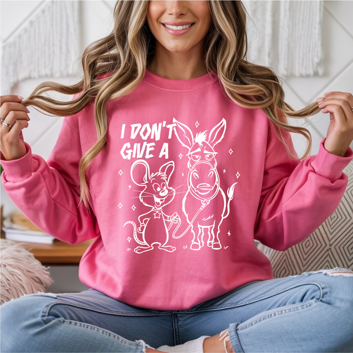 I Don't Give A Rat's Ass DTF Transfer