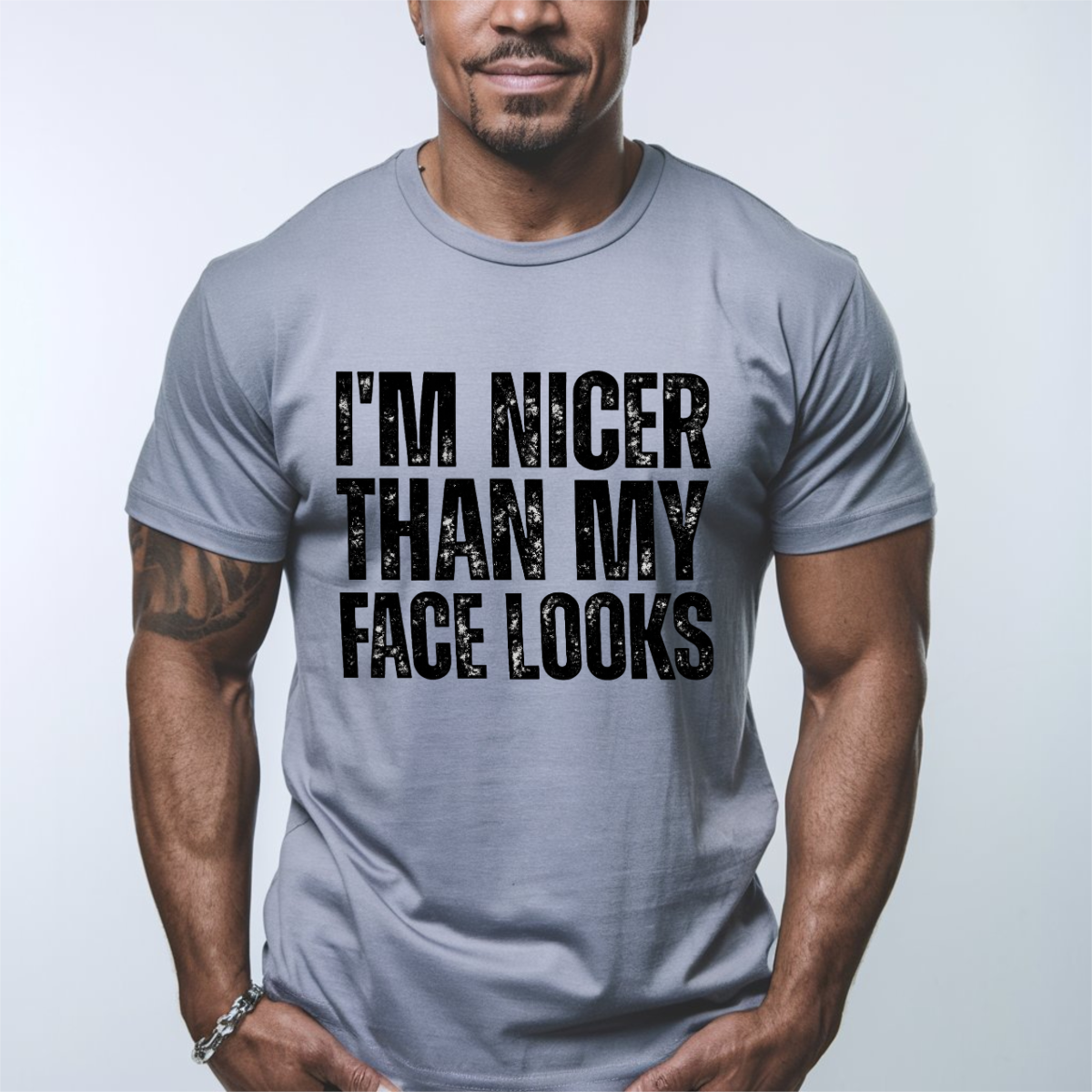 I'm Nicer Than My Face Looks DTF Transfer