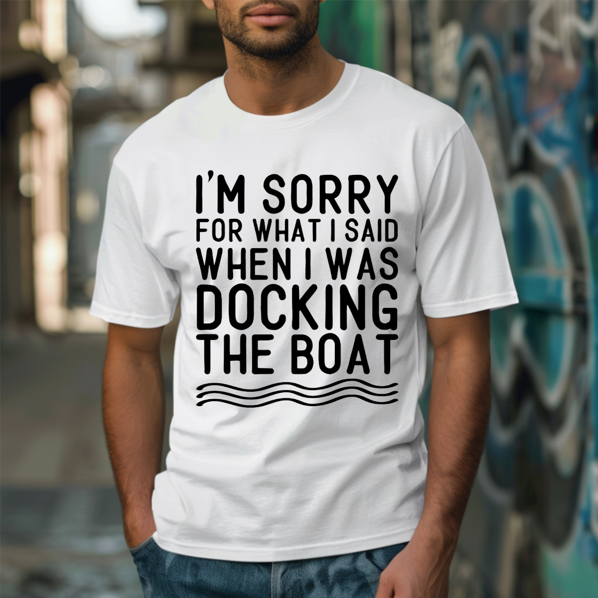 I'm Sorry For What I Said When I Was Docking The Boat DTF Transfer