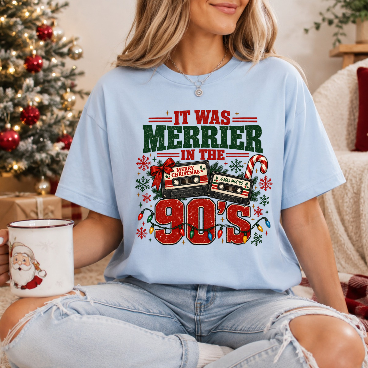 It Was Merrier In The 90's DTF Transfer