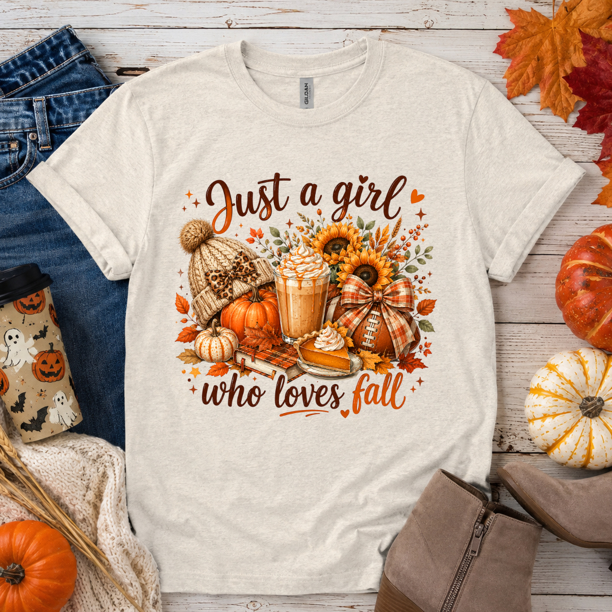 Just A Girl Who Loves Fall DTF Transfer