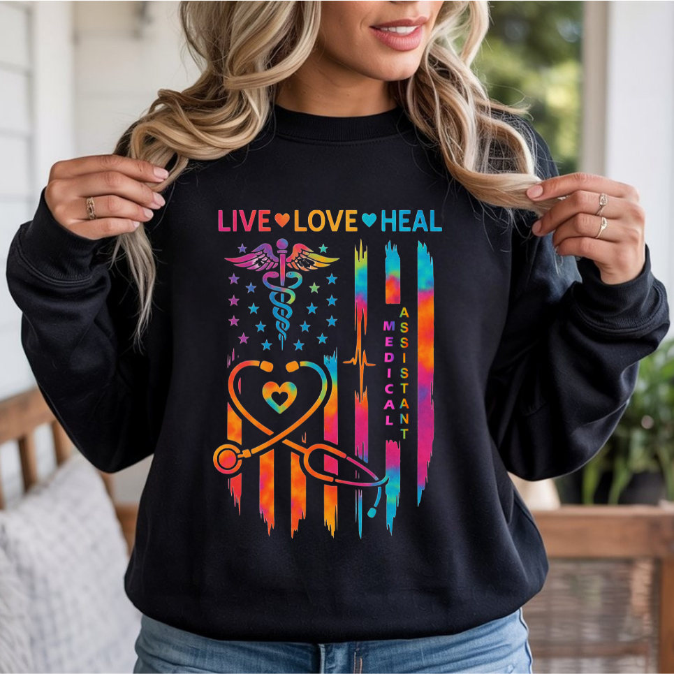 Live Love Heal Medical Assistant DTF Transfer