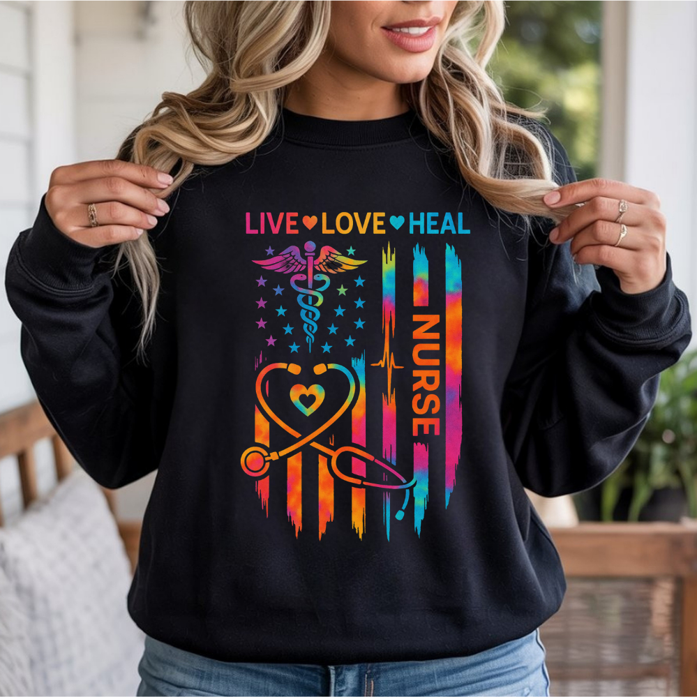 Live Love Heal Nurse DTF Transfer