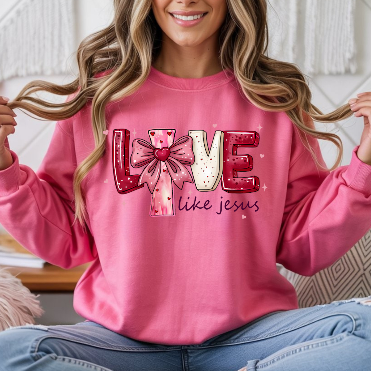 Love Like Jesus DTF Transfer