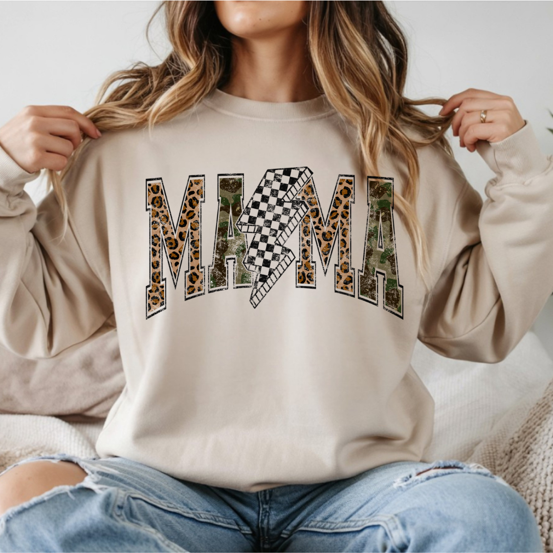 Mama Cheetah and Camo DTF Transfer