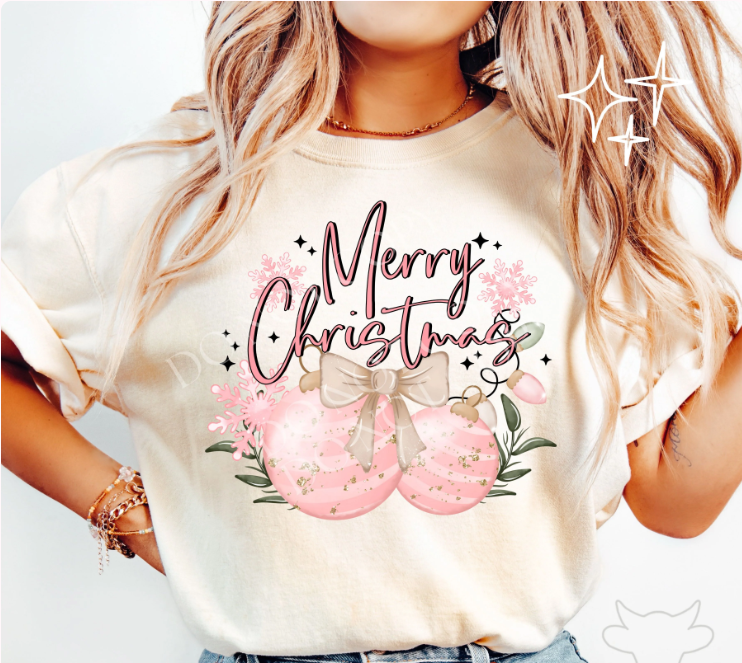 Design - Merry Christmas Balls (Glitter)