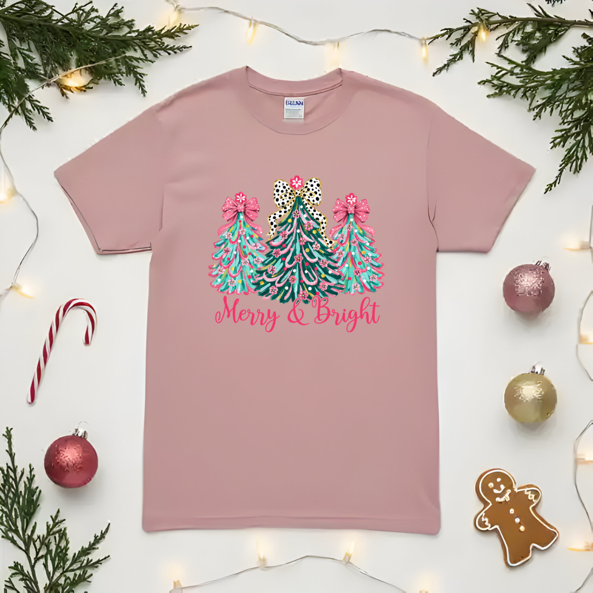 Merry & Bright DTF Transfer