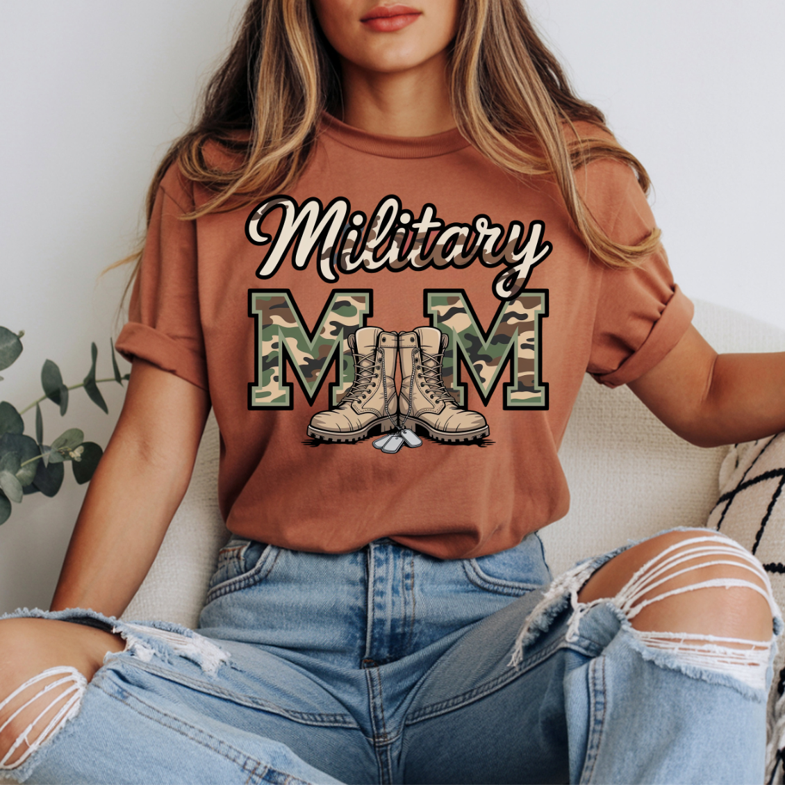 Military Mom DTF Transfer