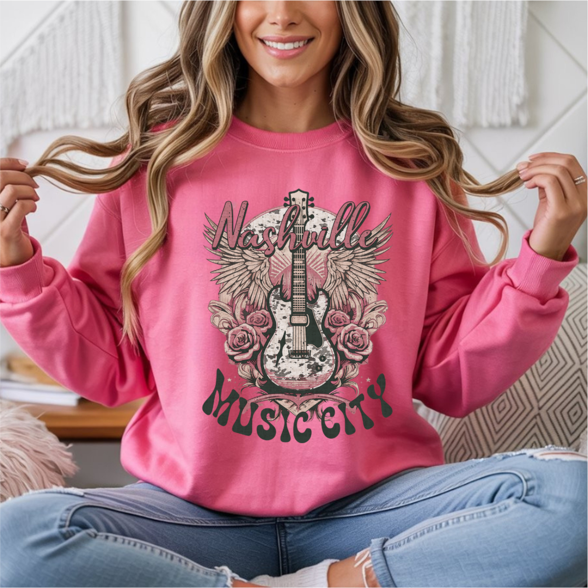 Nashville Music City DTF Transfer