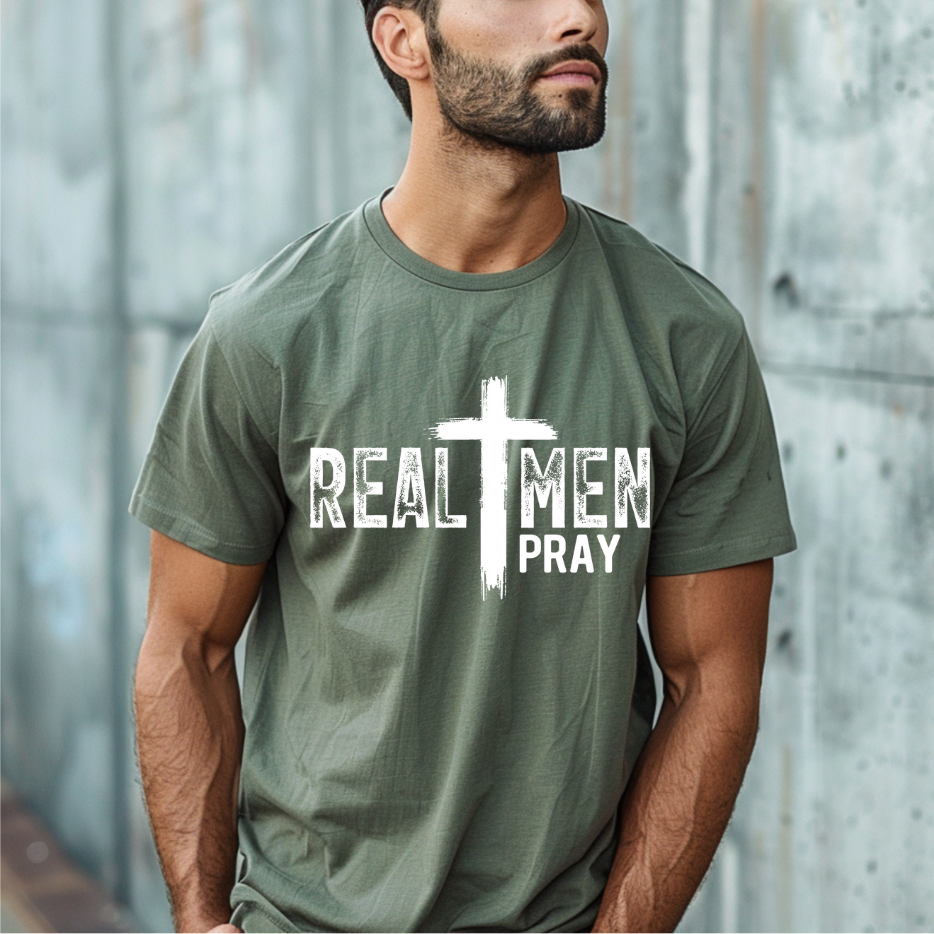 Real Men Pray DTF Transfer