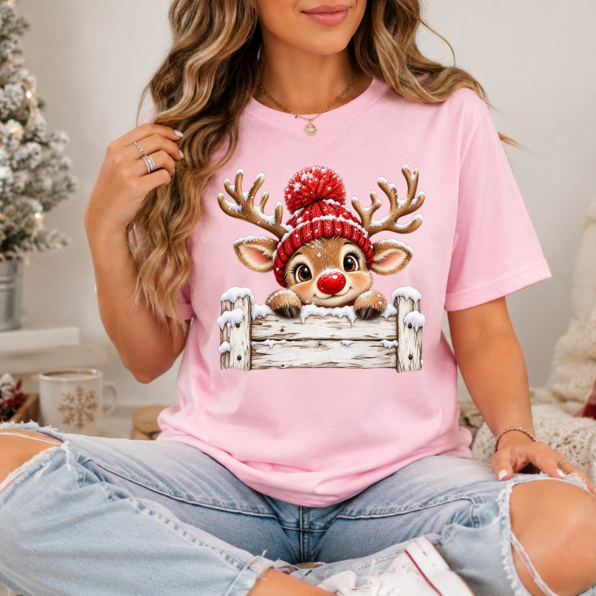 Reindeer Fence DTF Transfer