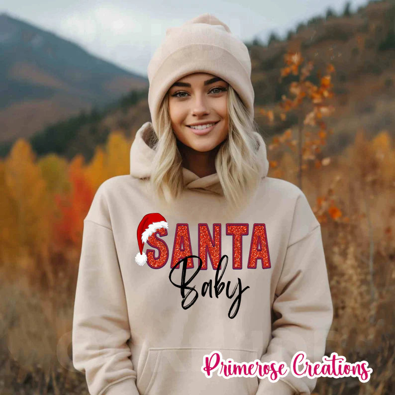 Design - Santa Baby (Glitter)