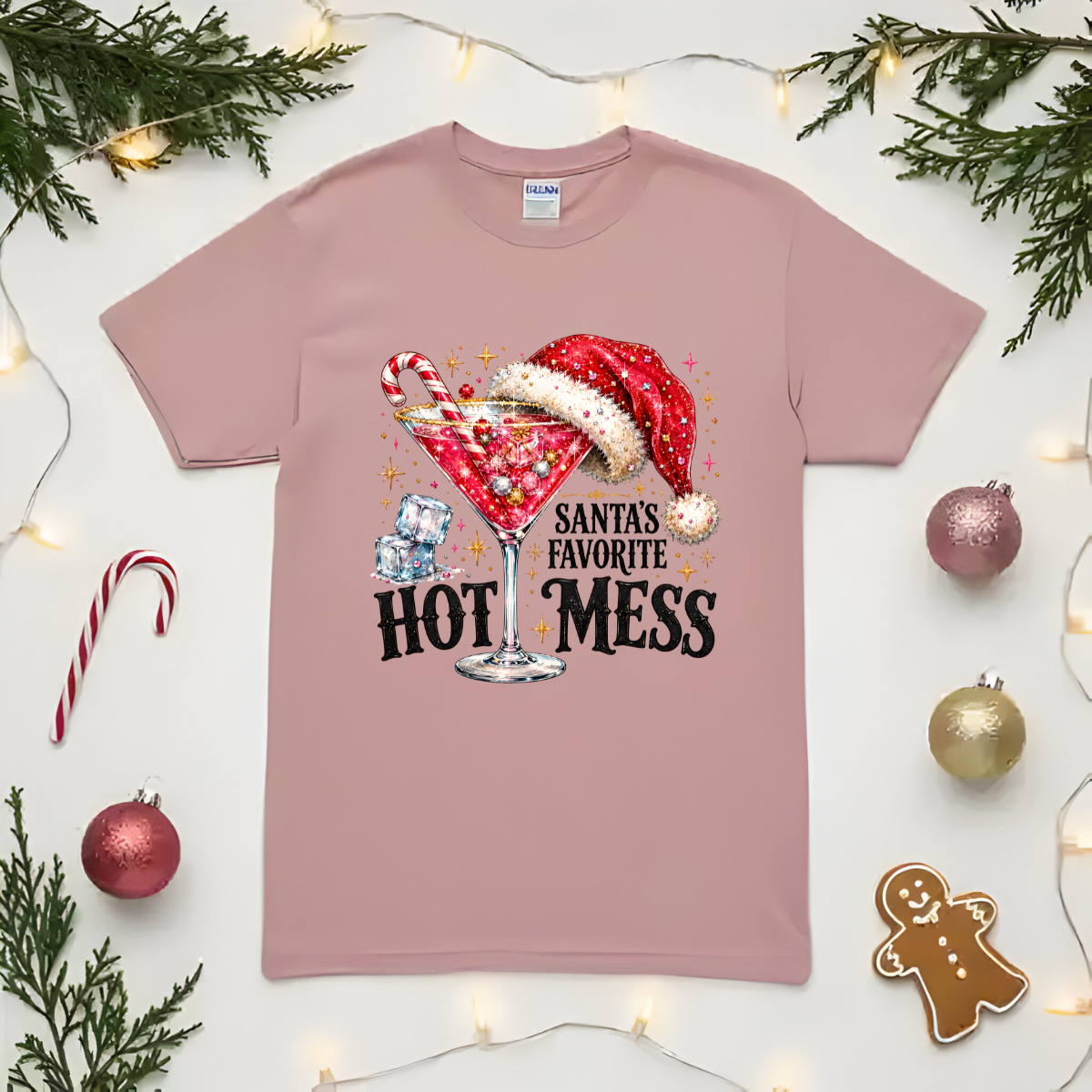 Santas Favorite Hot Mess DTF Transfer