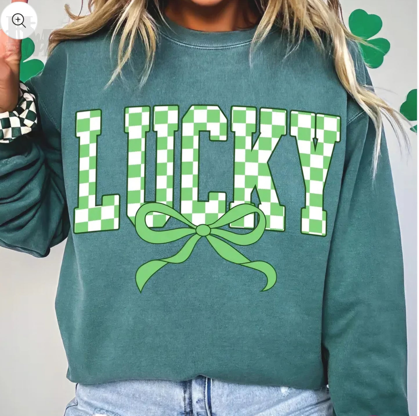 Design - Retro Lucky Checkered Coquette