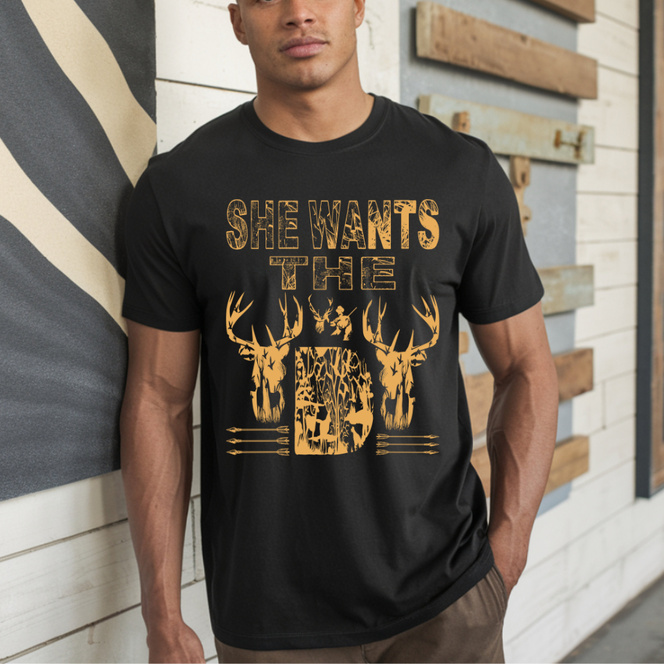 She Wants The D - ORANGE DTF Transfer