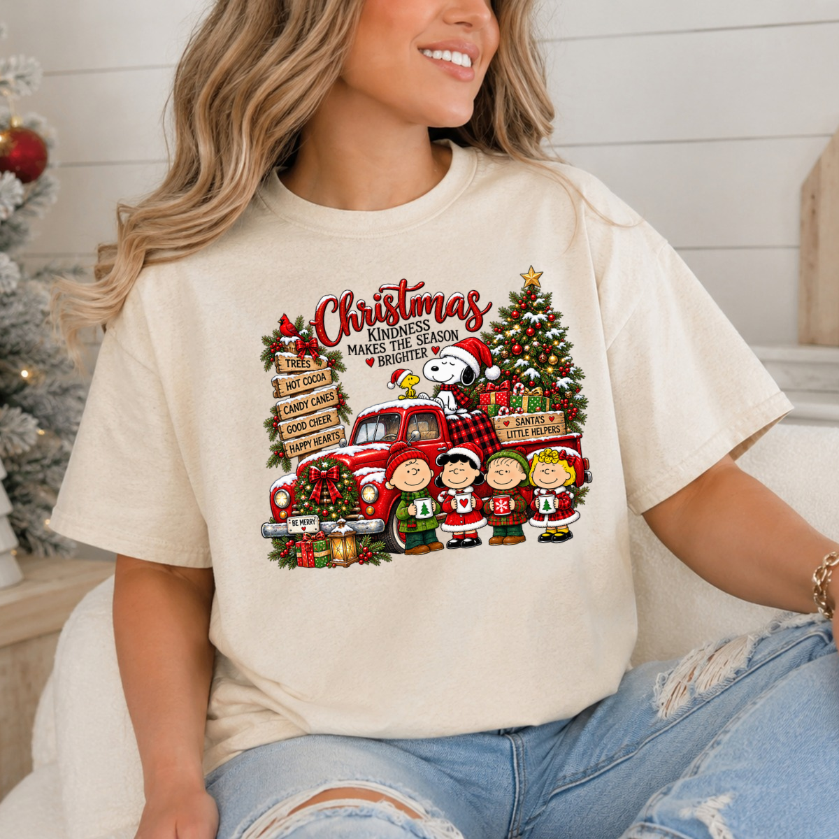Snoopy Christmas Kindness DTF Transfer