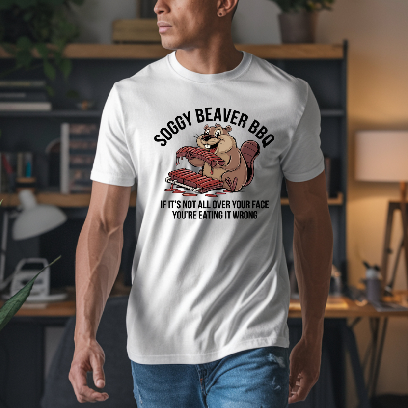 Soggy Beaver BBQ DTF Transfer