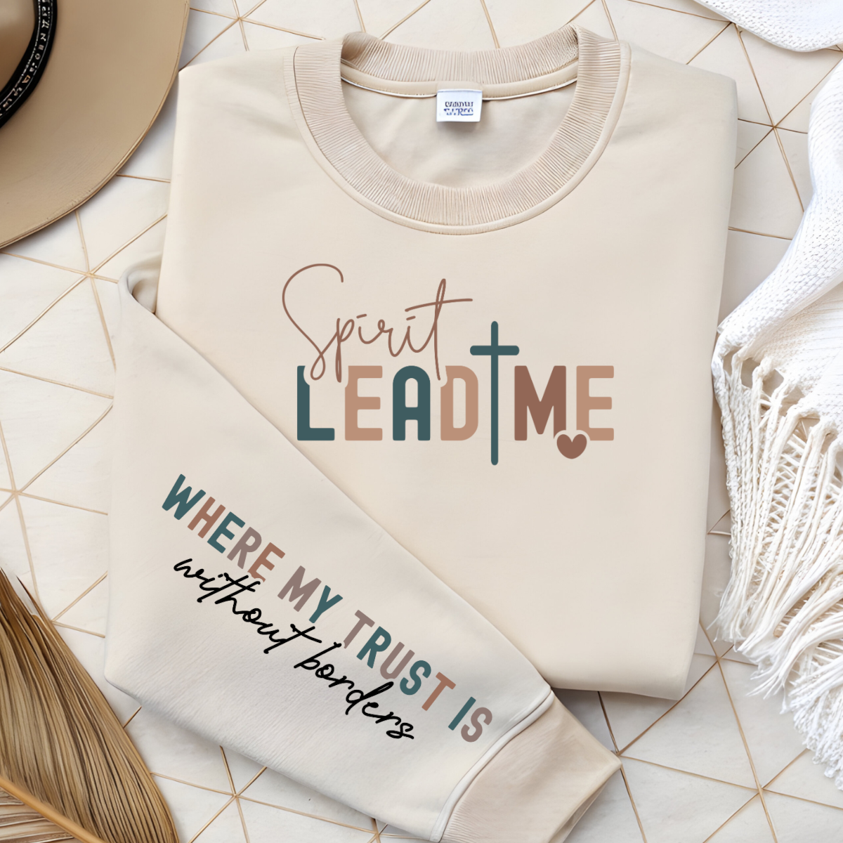 Spirit Lead Me with Sleeve DTF Transfer