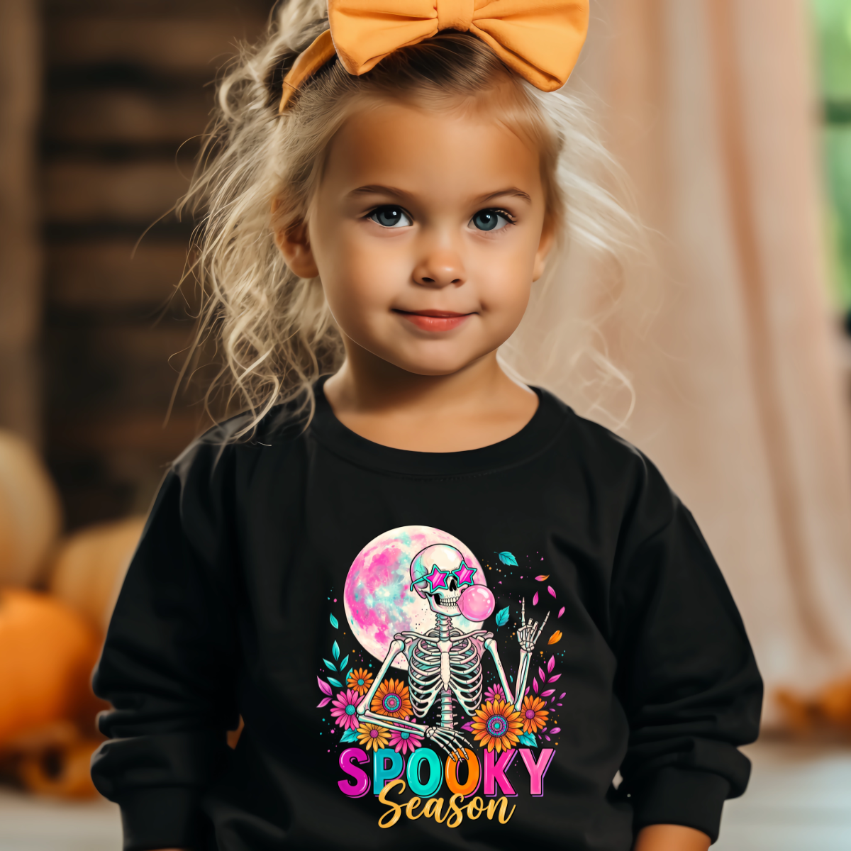 Spooky Season Bubble Gum Skeleton DTF Transfer