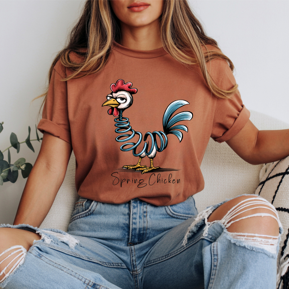 Spring Chicken DTF Transfer