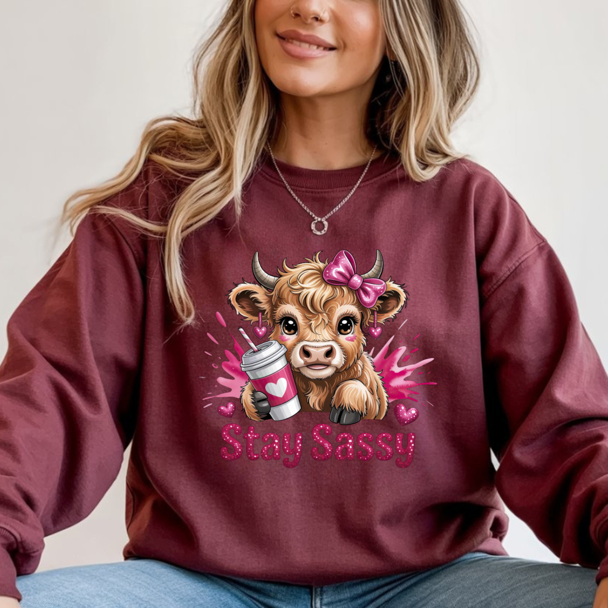 Stay Sassy Highland Cow DTF Transfer