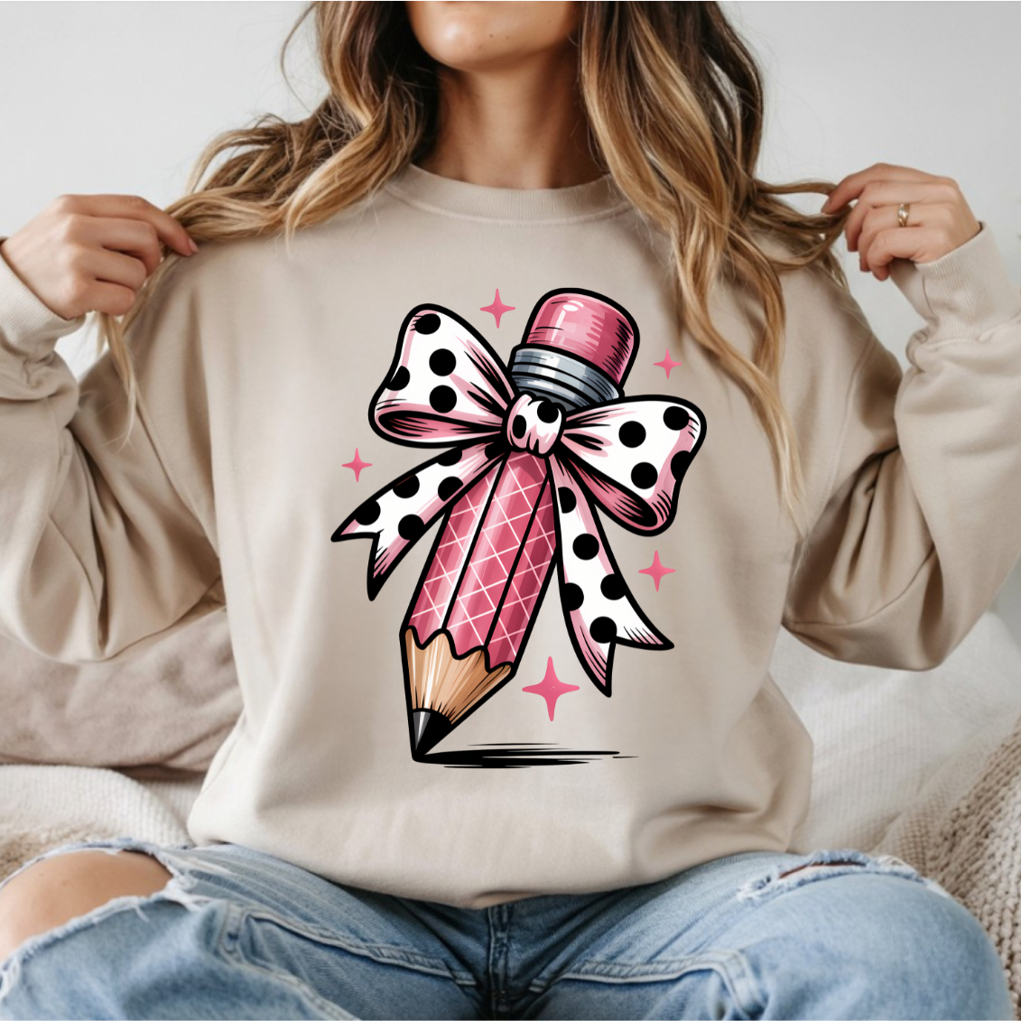 Teacher Pencil Coquette DTF Transfer