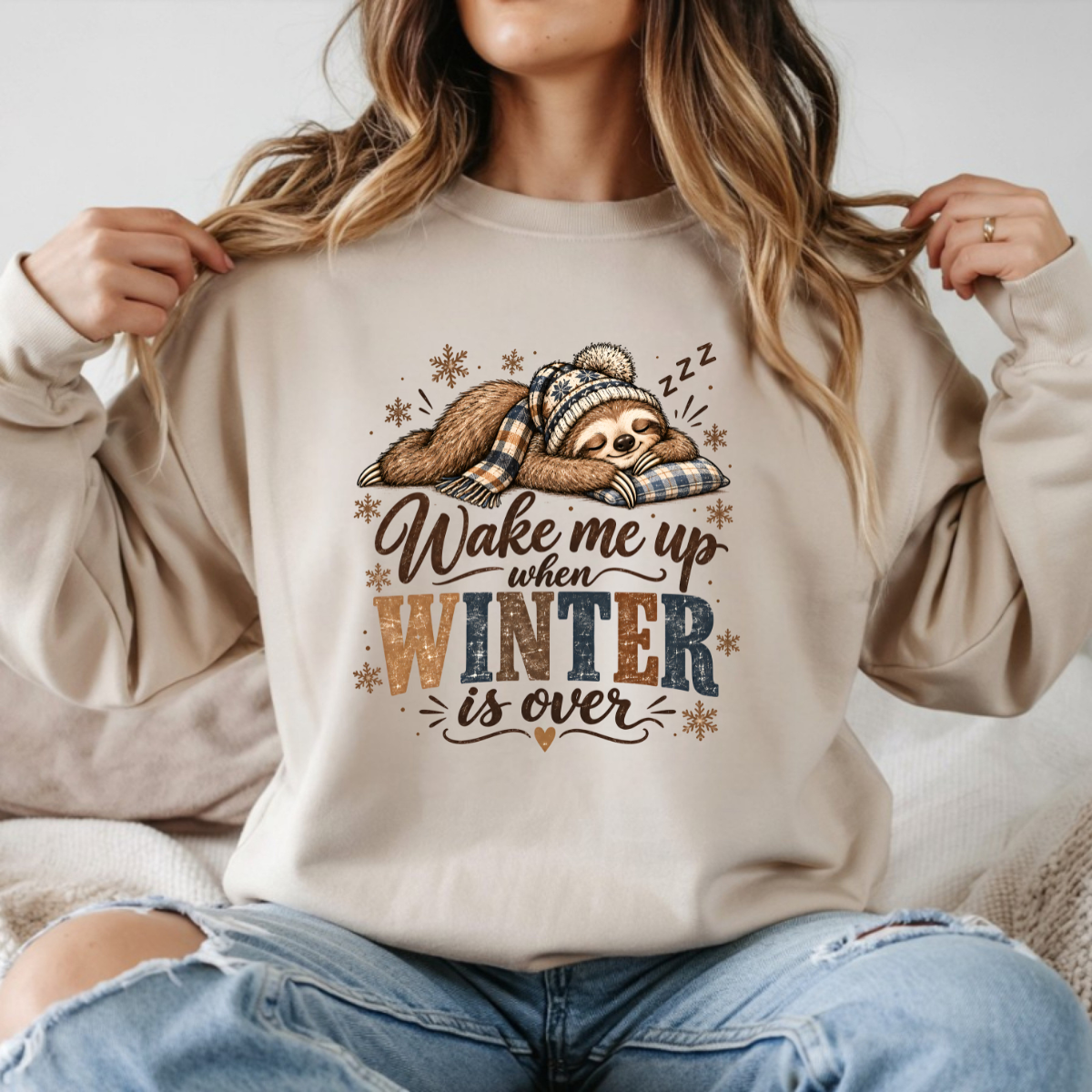 Wake Me Up When Winter Is Over DTF Transfer