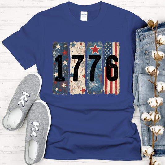 1776 Brushstrokes DTF Transfer