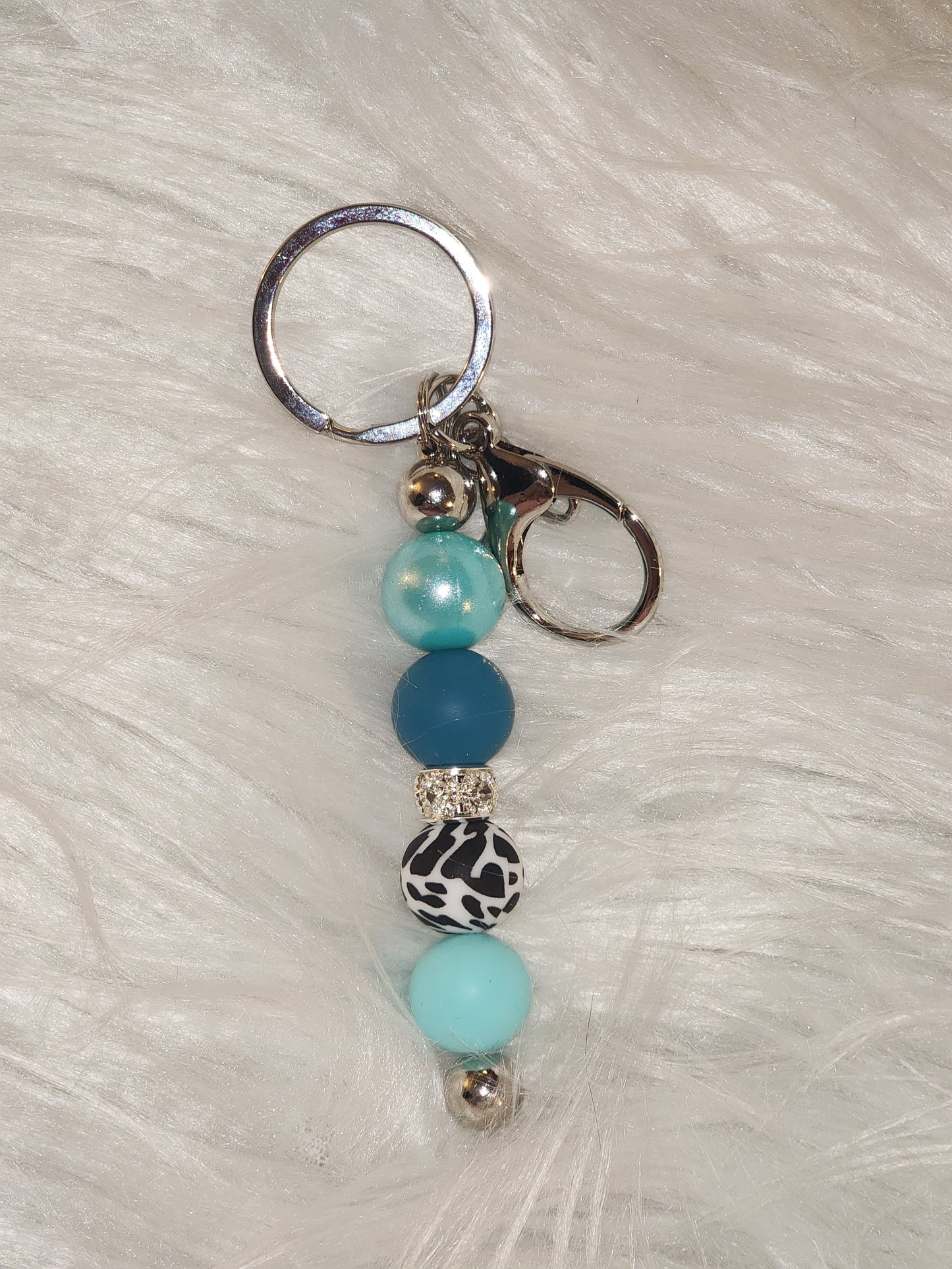 Custom Silicone Beaded Keychain