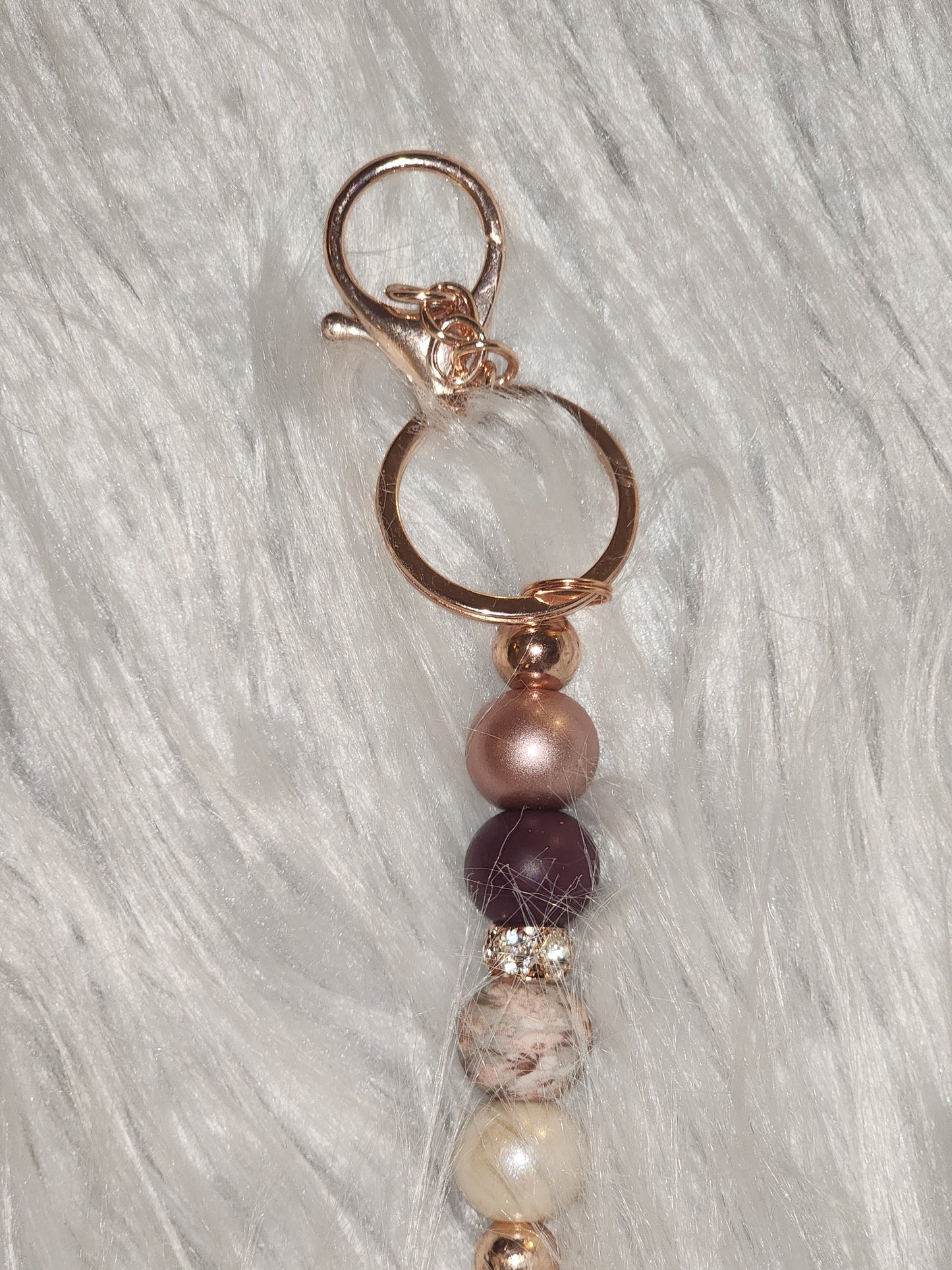 Custom Silicone Beaded Keychain