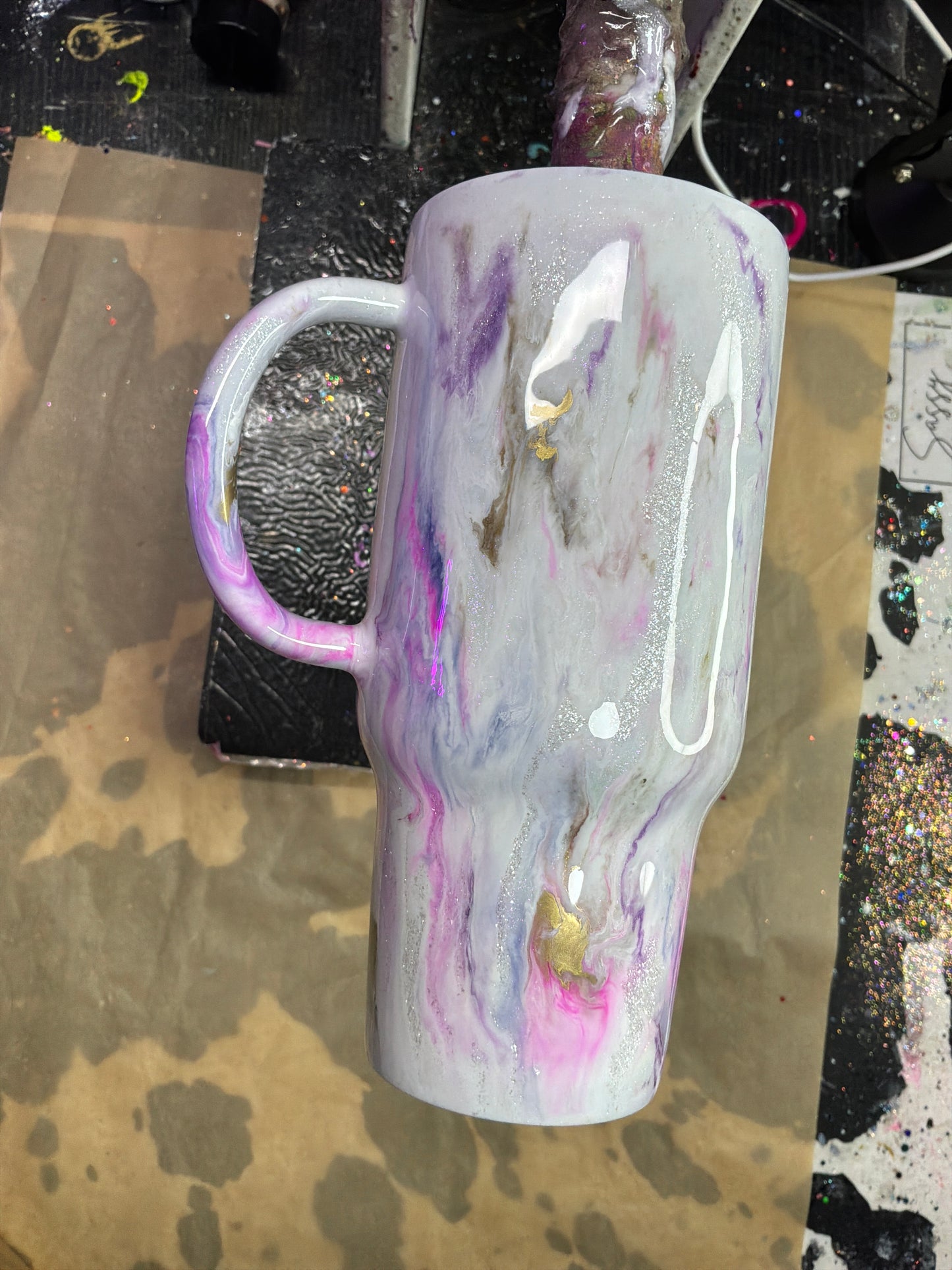 24 Oz Handle Tumbler