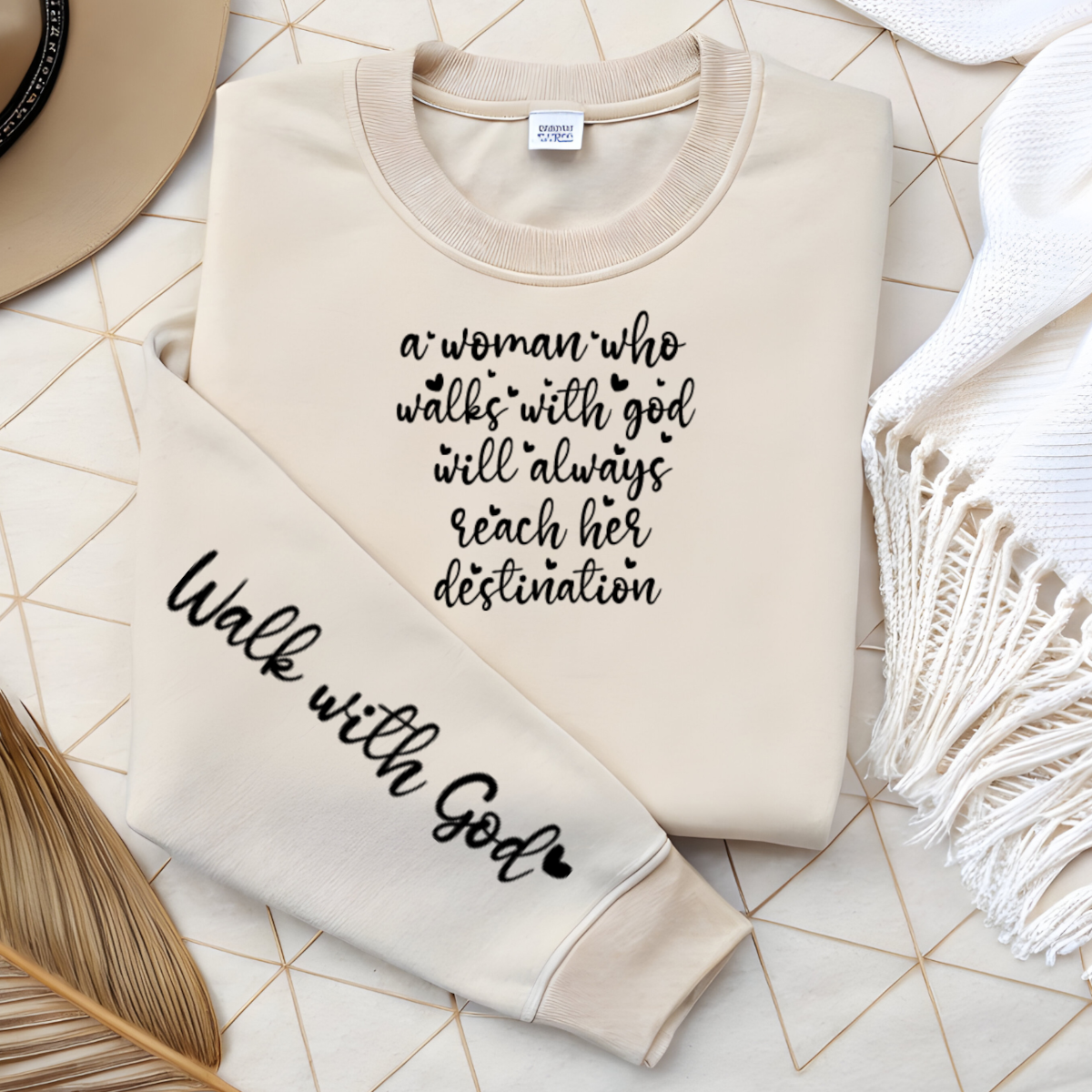 A Woman Who Walks With God DTF Transfer
