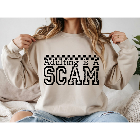 Adulting Is A Scam DTF Transfer