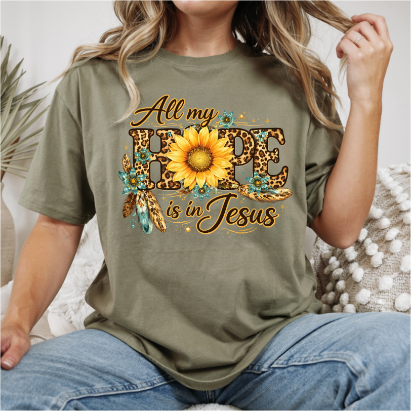 All My Hope Is In Jesus DTF Transfer